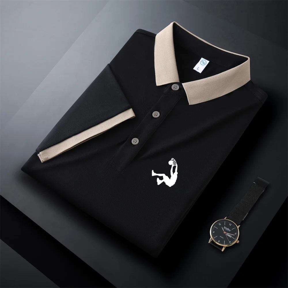 New Breathable Polo Shirt Solid Color Casual T-shirts Women And Men Plus Size Polos Short Sleeve Men's Anti-wrinkle Tops S-4XL