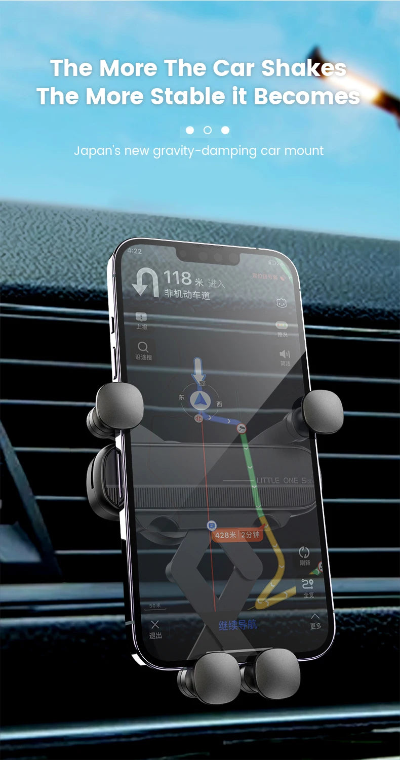 Universal Car Air Vent Phone Mount Extension Clip Air Vent Mobile Phone Holder Hands-Free Cellphone Bracket for IPhone Samsung