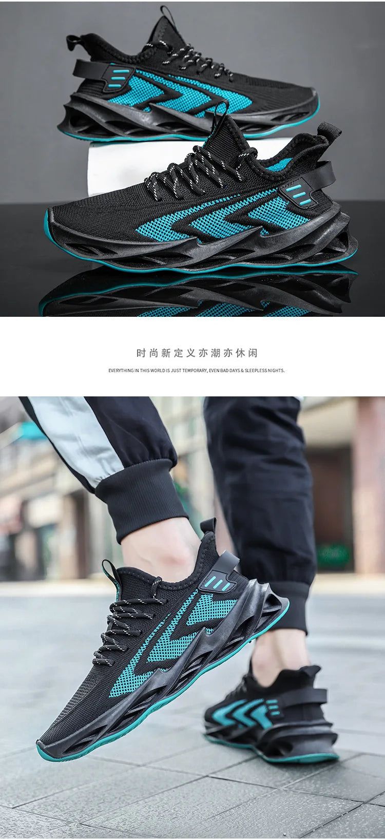 Shoes men 2024 new style trend men's shoes breathable lace-up running shoes Korean version lightweight casual sports shoes men