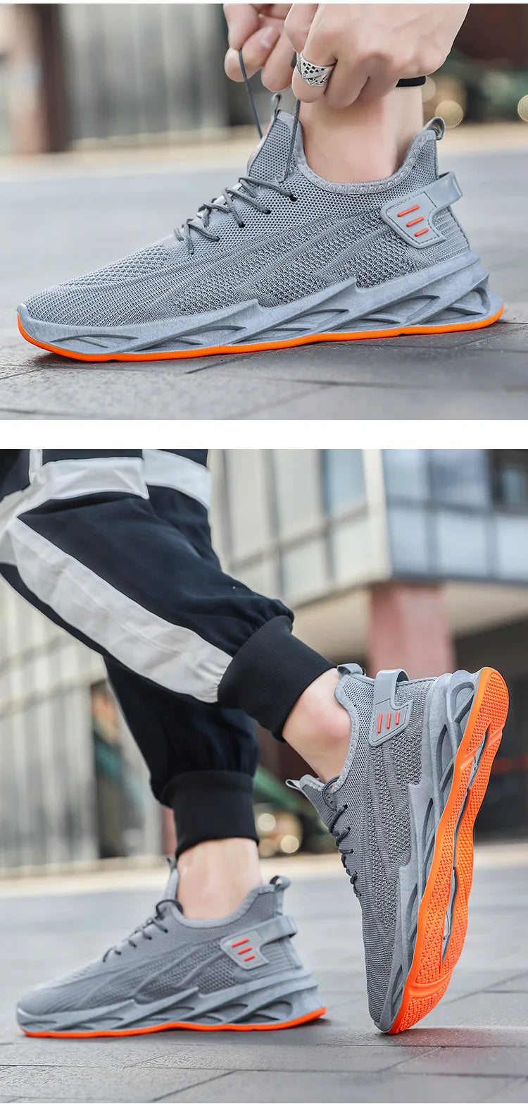 Shoes men 2024 new style trend men's shoes breathable lace-up running shoes Korean version lightweight casual sports shoes men