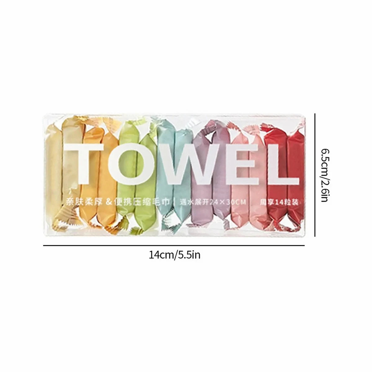 14 Pieces/Box New Mini Compressed Towel Disposable Capsule Towel Magic Face Care Piece Outdoor Travel Cloth Paper Towel