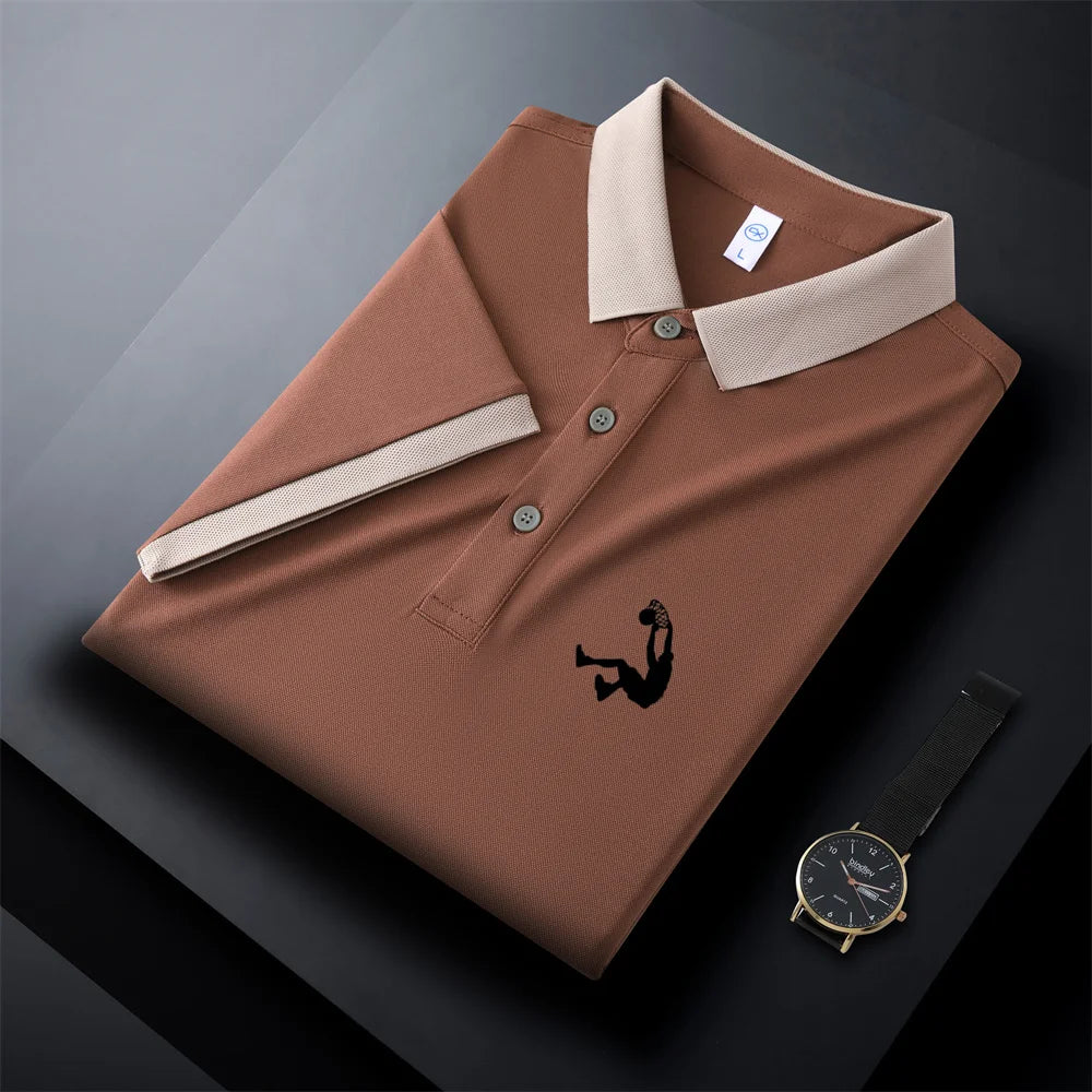 New Breathable Polo Shirt Solid Color Casual T-shirts Women And Men Plus Size Polos Short Sleeve Men's Anti-wrinkle Tops S-4XL