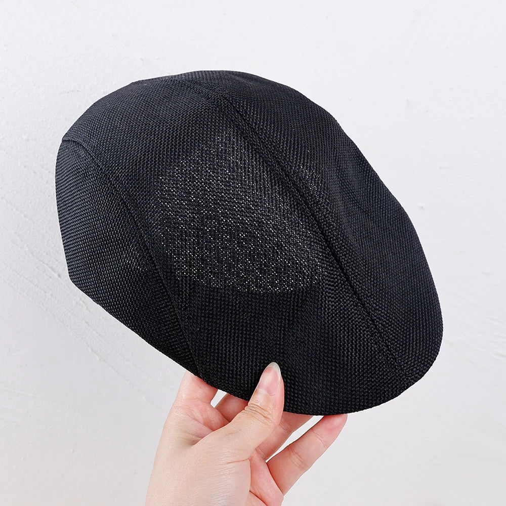 New Men Berets Spring Autumn Winter British Style  Beret Hat Retro England Hats Male Hats Peaked Painter Caps for Dad